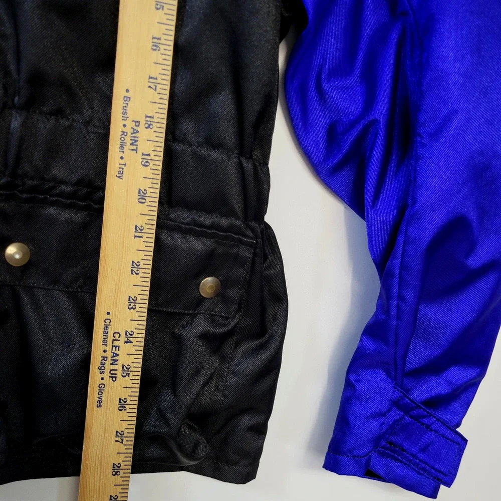 Progrip Jacket Mens Large Blue Black Motorcycle Racing Made Italy Nylon‎